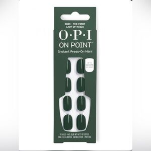 OPI On Point Press-On Nail Kit Suzi the First Lady of Nails Dark Green